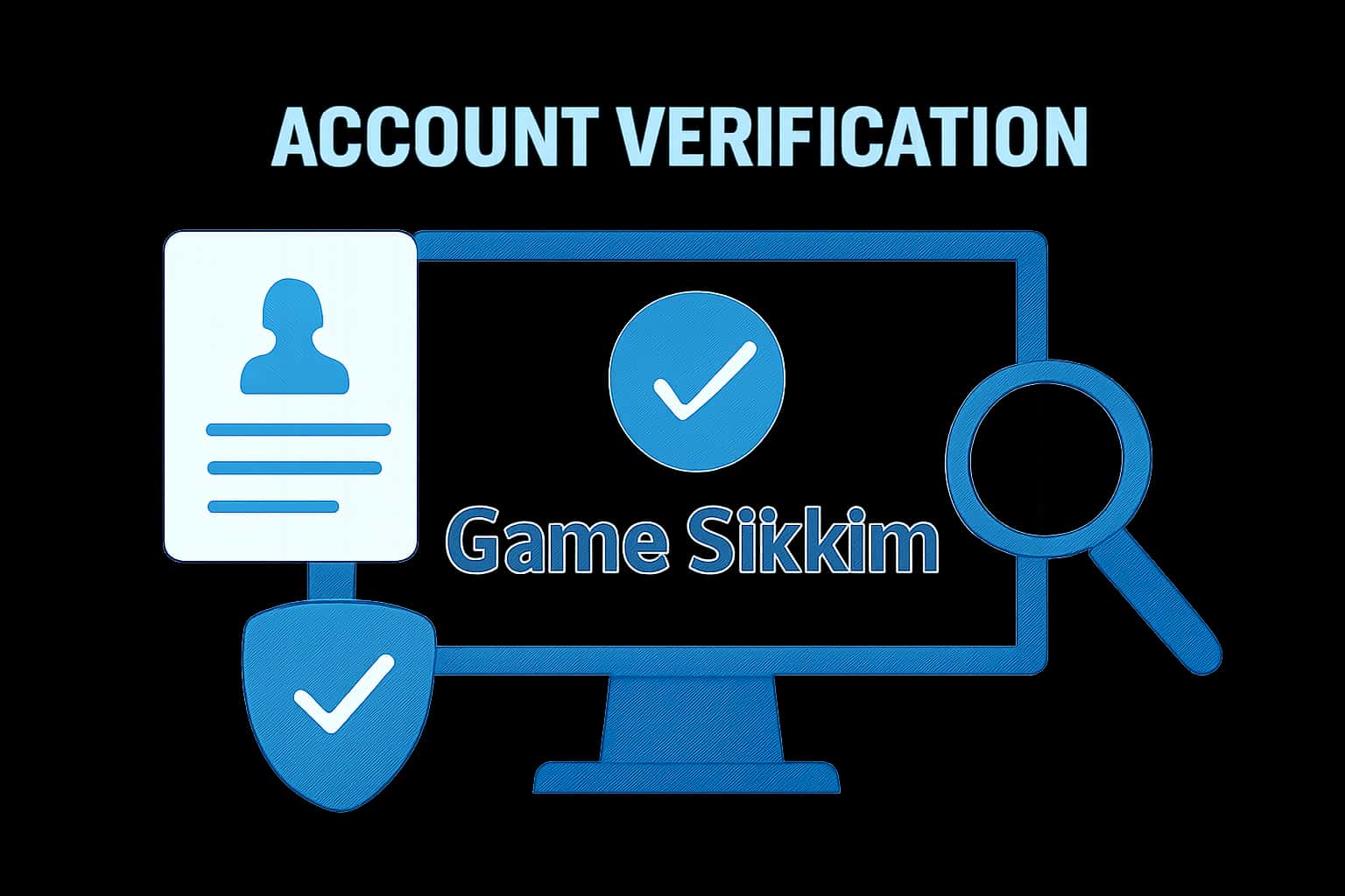 Informative visual representation of account verification for Game Sikkim.