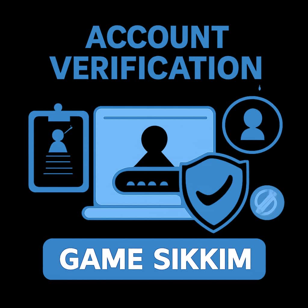 Diagram illustrating the account verification process for Game Sikkim.