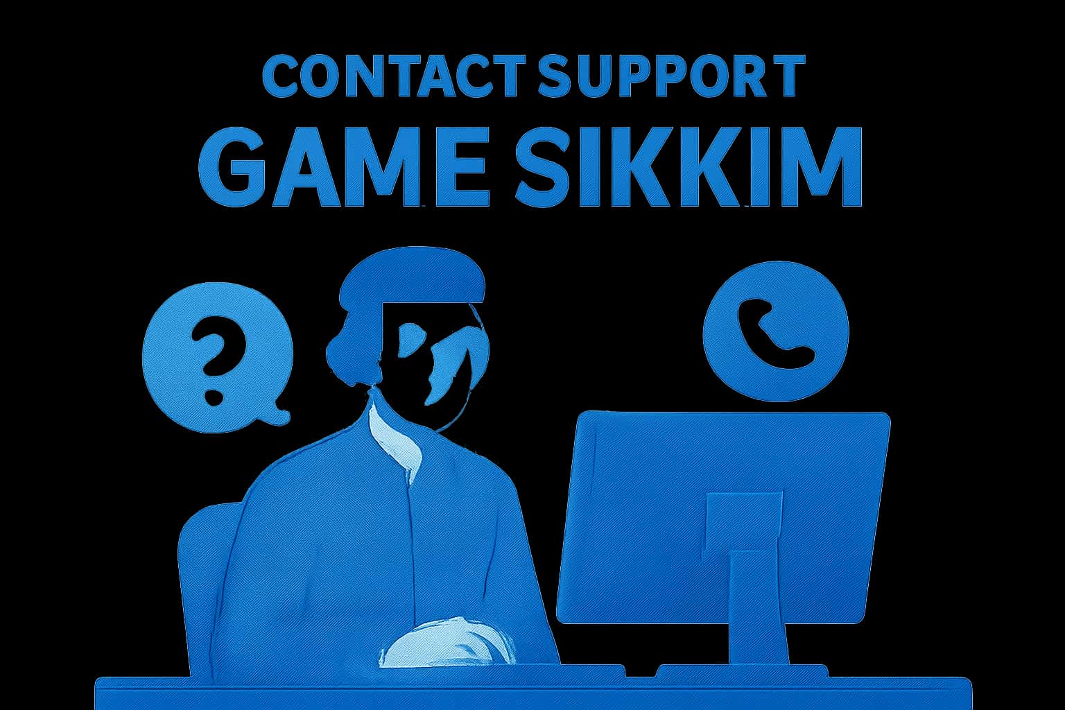 Neutral information scene illustrated for Contact Support Game Sikkim.