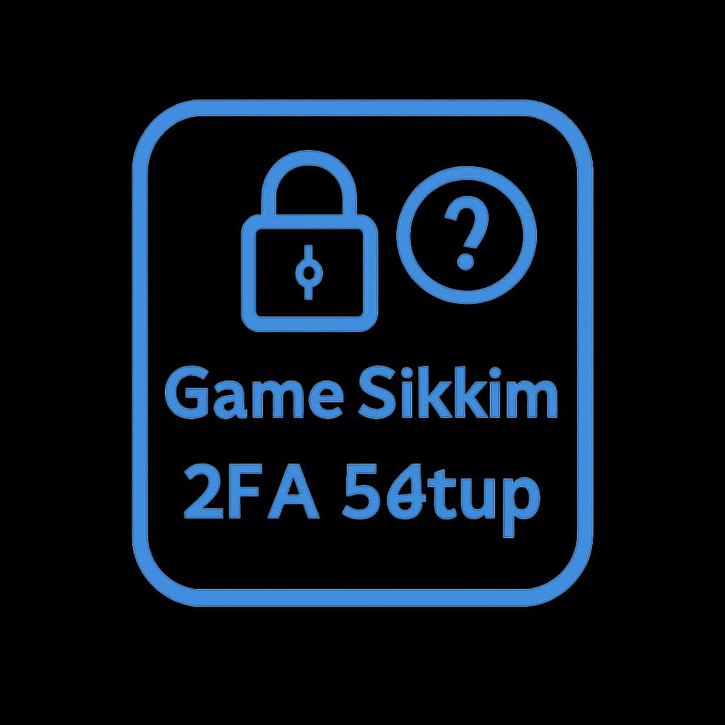 An icon representing Game Sikkim 2FA Setup with a focus on security.