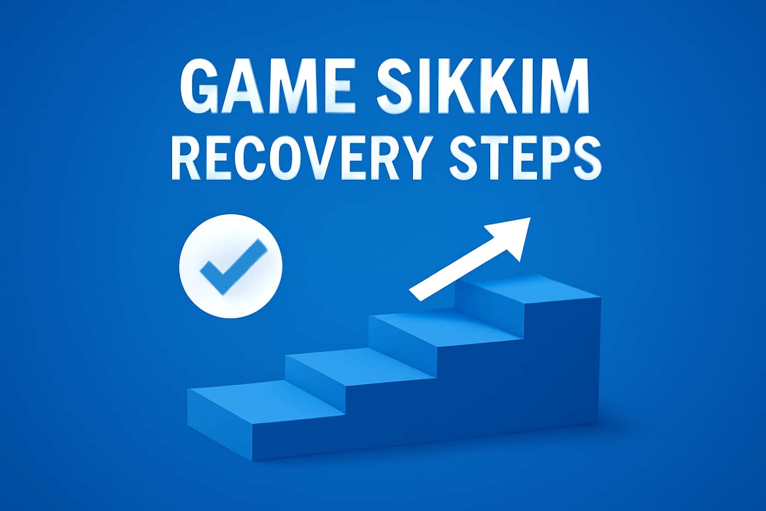 An informative scene illustrating the Game Sikkim Recovery Steps.