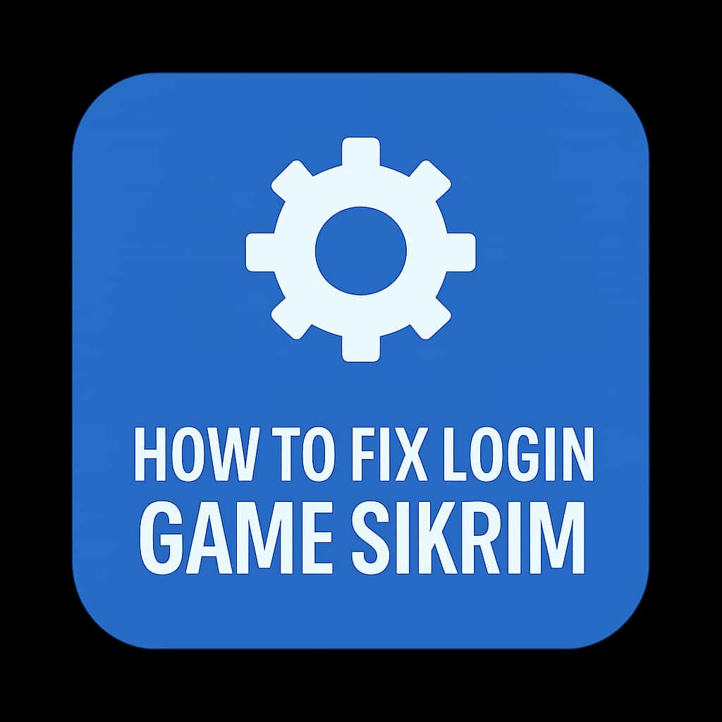 A professional badge representing the Game Sikkim login help resources.