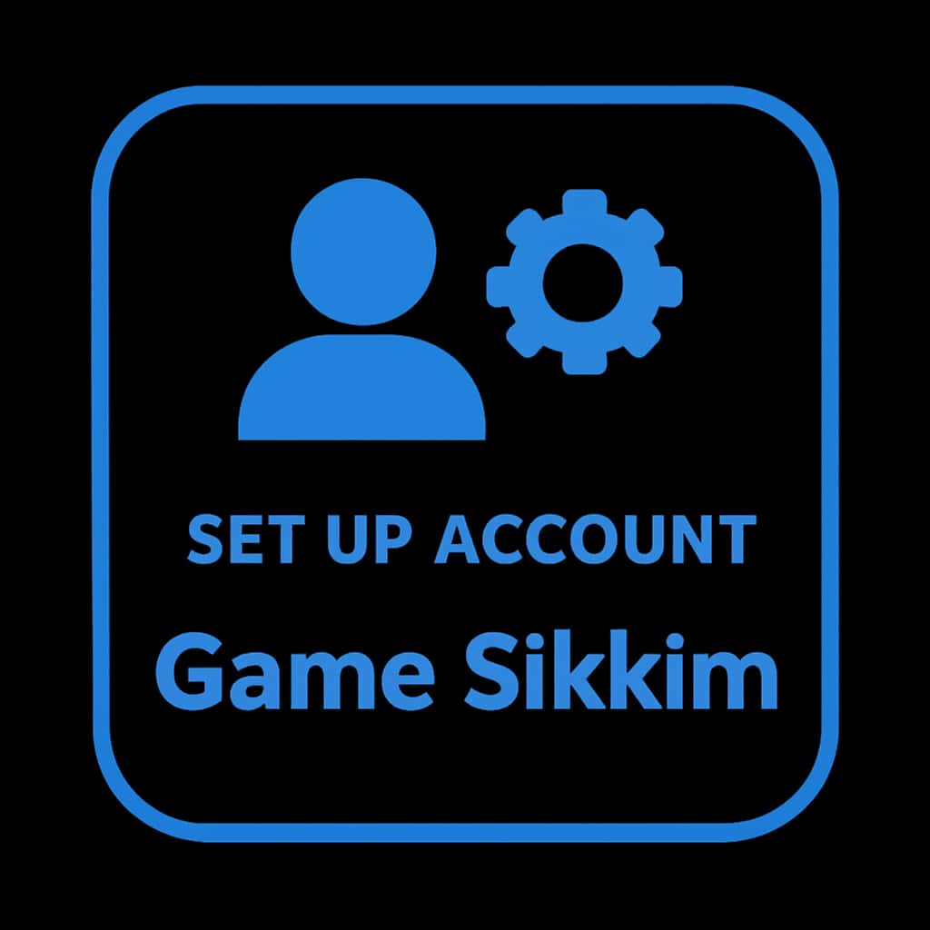 An icon representing the Game Sikkim account setup process.